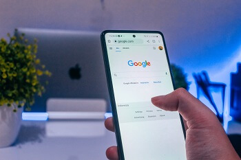 A mobile user searching Google with a specific intent in mind